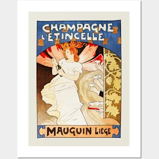 Champagne L'Étincelle Posters and Art